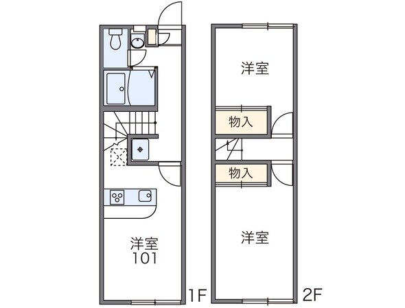 レオパレスローズガーデンの物件間取画像